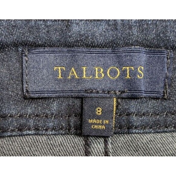 Women's TALBOTS Dark Blue Denim Short Skirt Size 8 - Picture 8 of 10